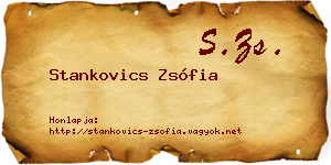 Stankovics Zsófia névjegykártya